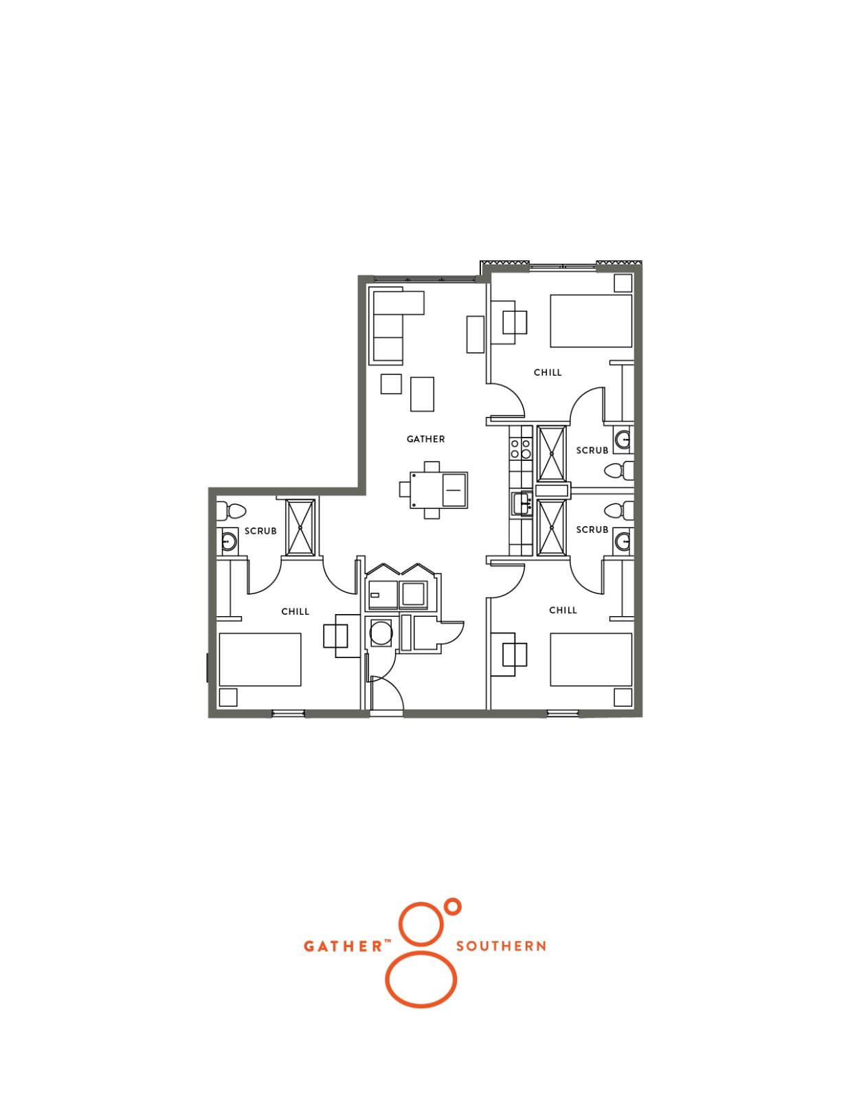 3 bedroom, 3 bathroom apartments