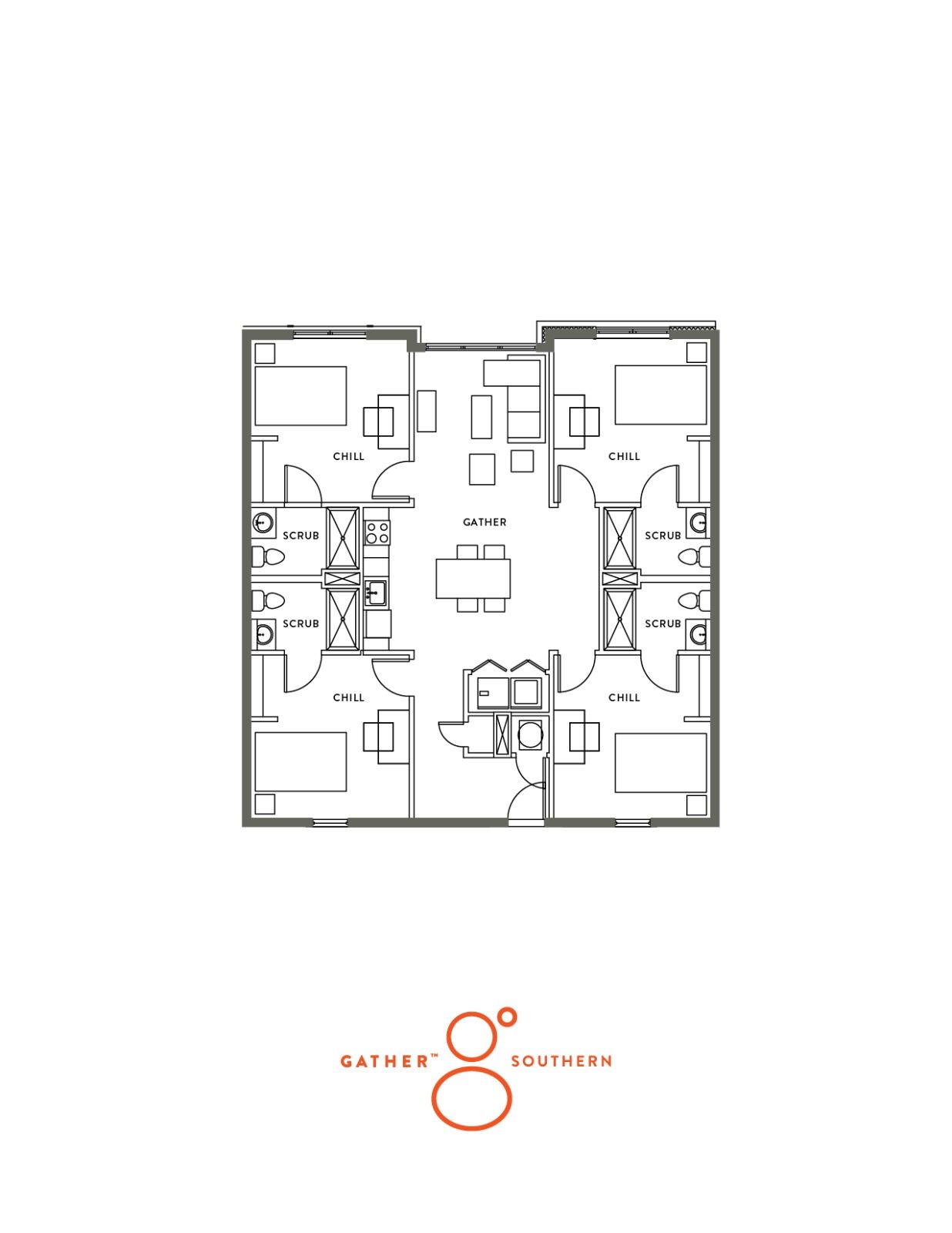 4 bedroom, 4 bathroom classic apartments